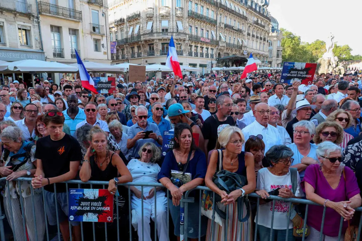 Manifestação antissemita em Montpellier