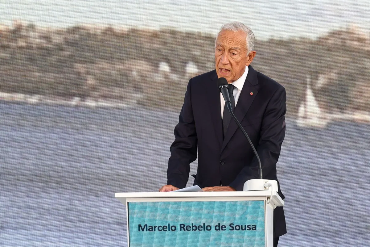 O Presidente da República, Marcelo Rebelo de Sousa, intervém na entrega do Prémio António Champalimaud de Visão, esta tarde na Fundação Champalimaud em Lisboa, 9 de setembro de 2025. MIGUEL A. LOPES/LUSA