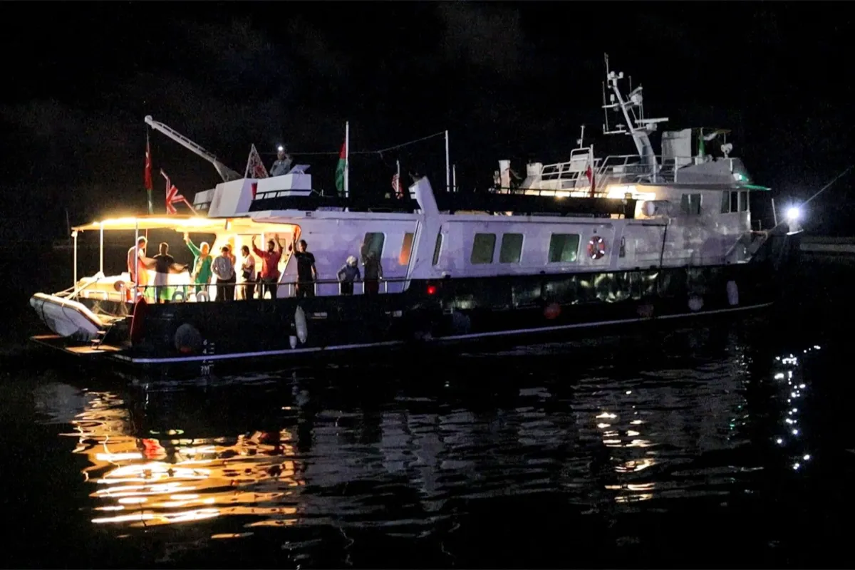 Imagem de contexto do artigo Flotilha acusa Israel de usar espaço aéreo da União Europeia em ataques a barcos