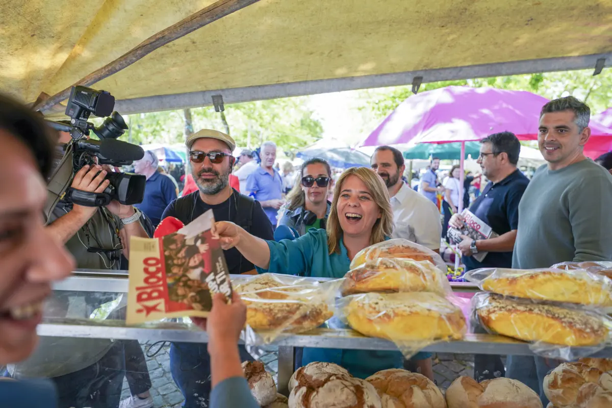 Catarina Martins na Feira de Barcelos