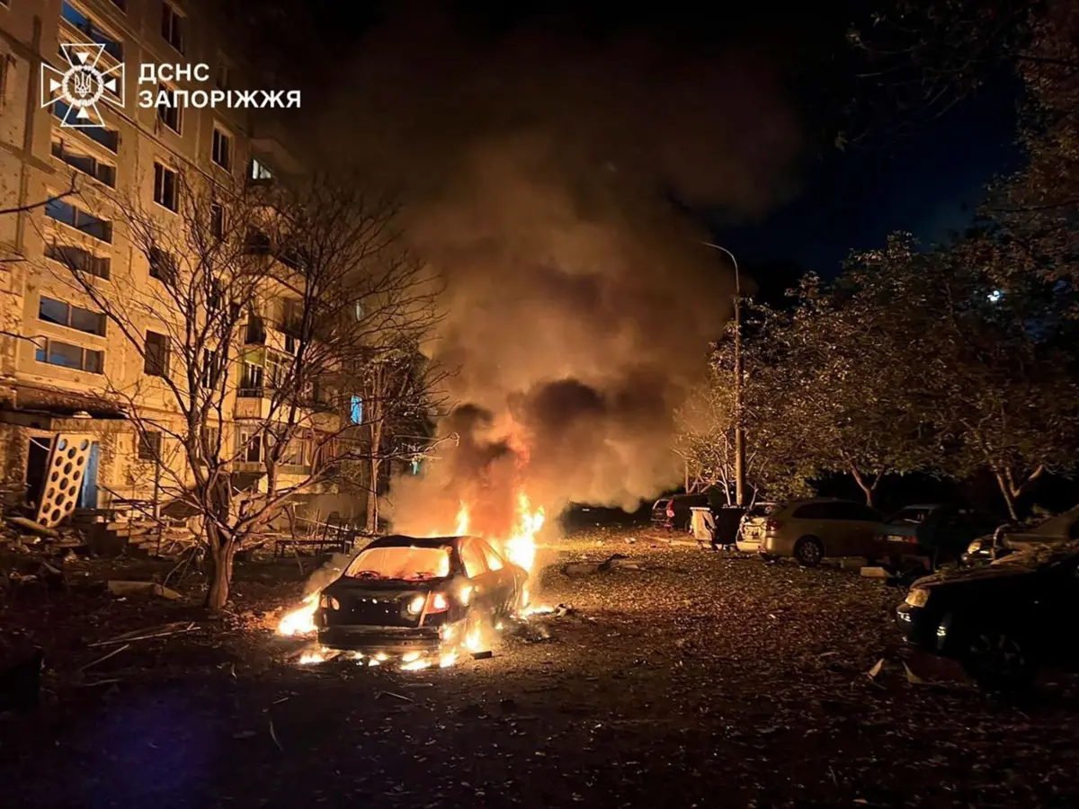 O ataque russo em Zaporíjia matou uma mulher e feriu nove pessoas