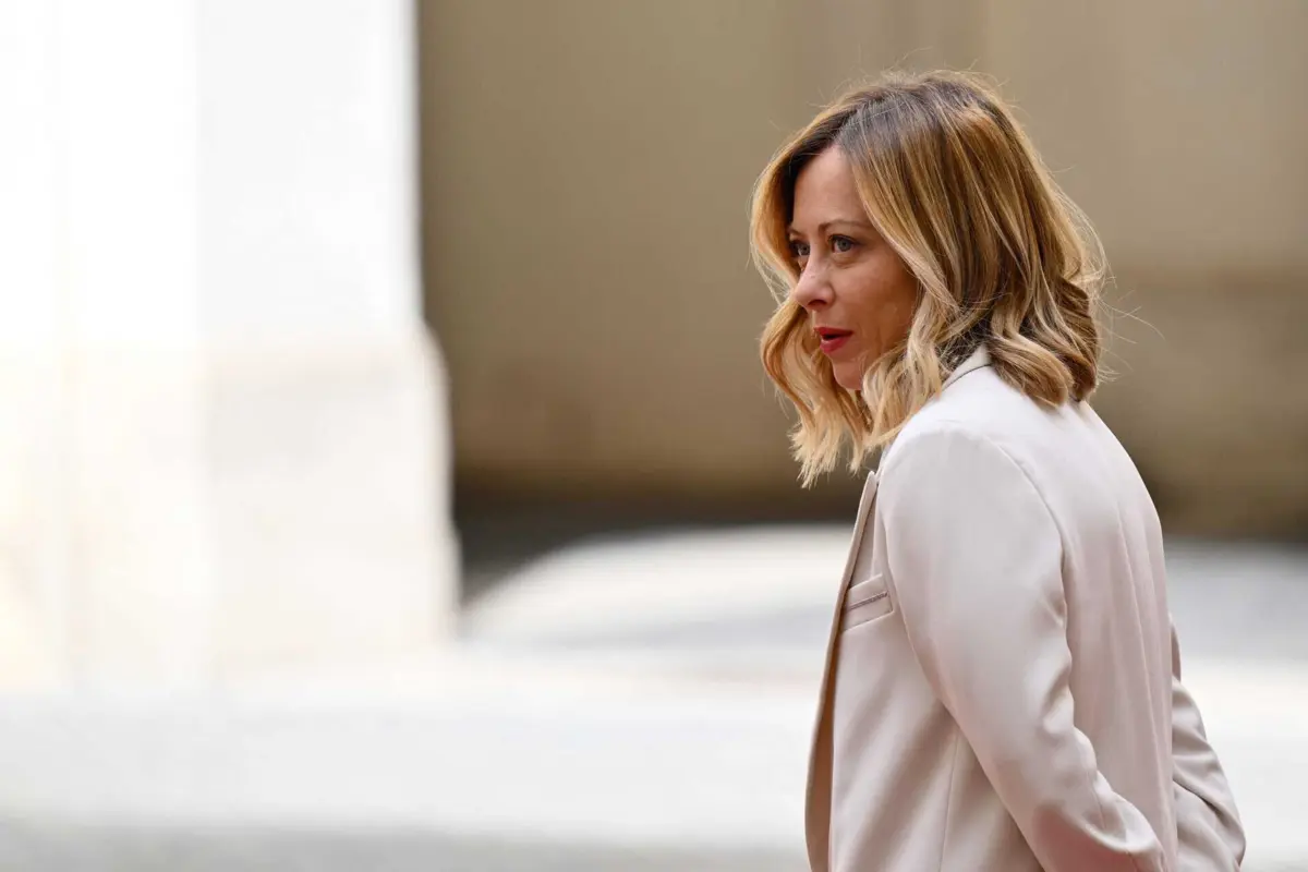 A primeira-ministra italiana, Giorgia Meloni