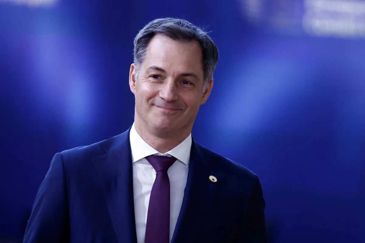 O primeiro-ministro belga, Alexander de Croo