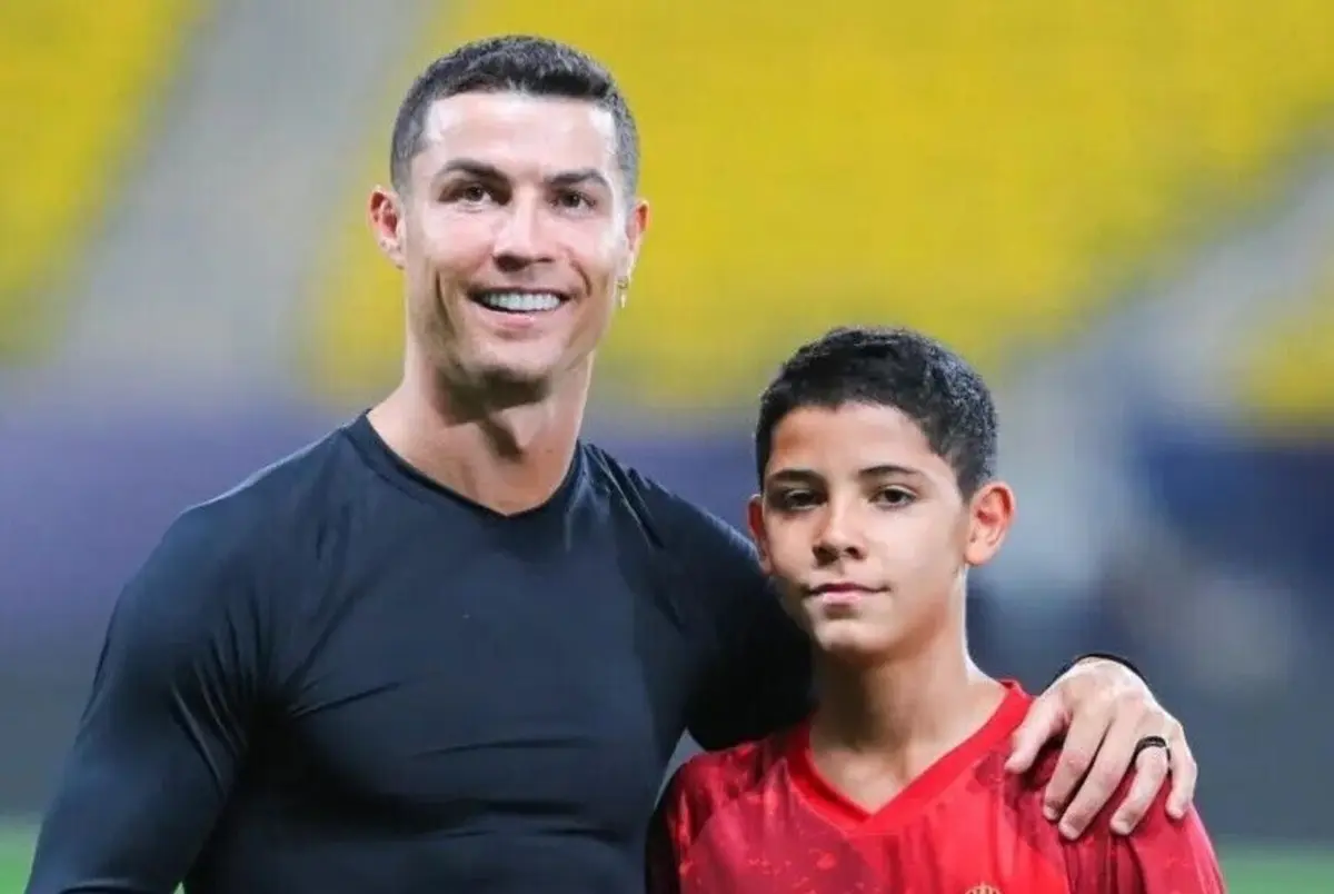 Cristiano Ronaldo com Cristiano Ronaldo Júnior