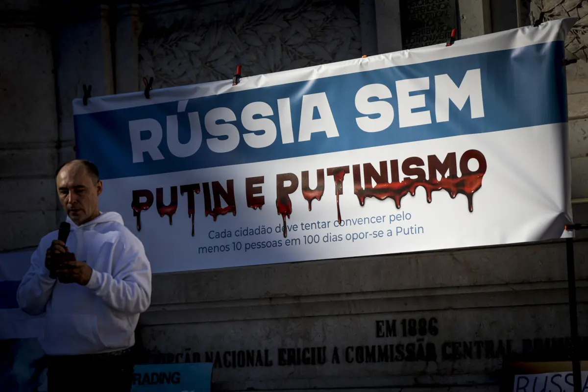 Manifestação em Lisboa por uma "Rússia sem Putin"