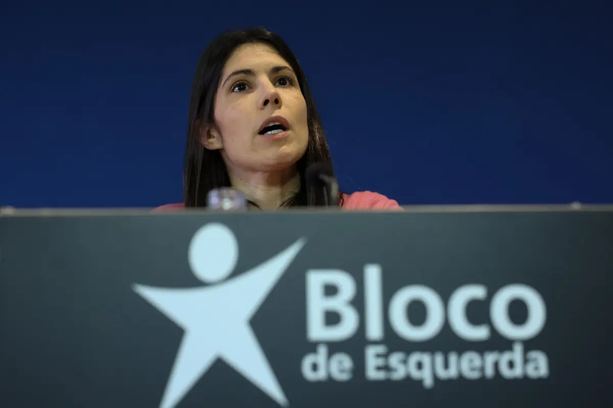 A coordenadora do Bloco de Esquerda, Mariana Mortágua