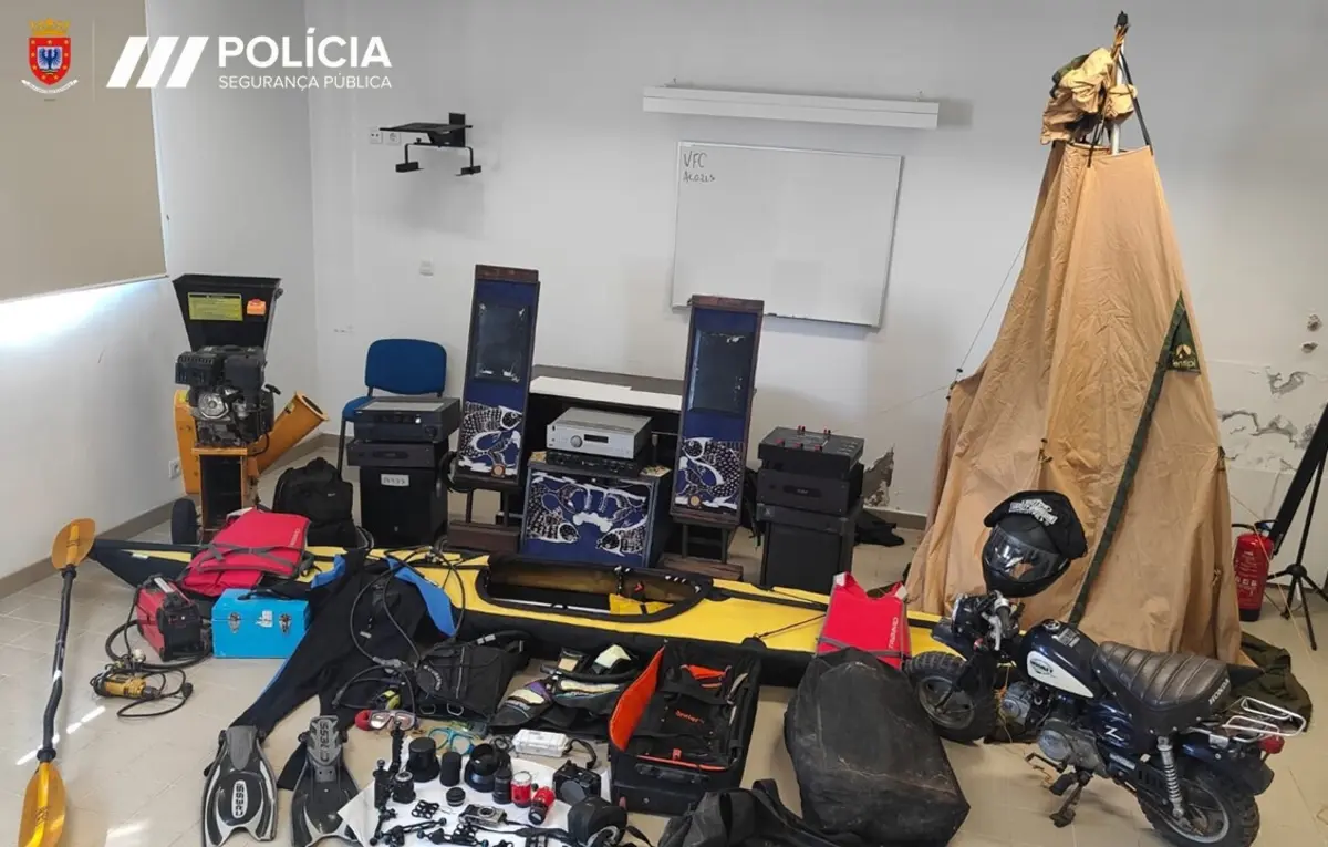 Polícia recuperou artigos no dia seguinte a terem sido furtados