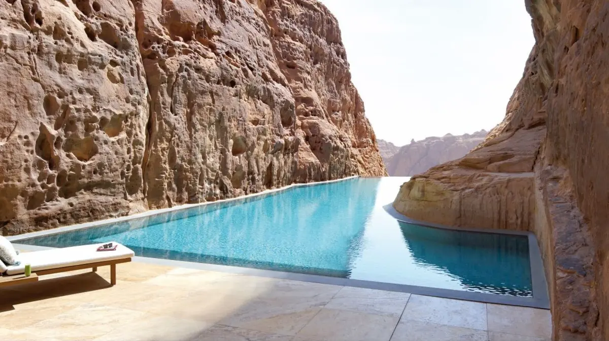 Entre os grandes projetos turísticos sauditas está o Amaala, que se estende por 68 quilómetros no deserto