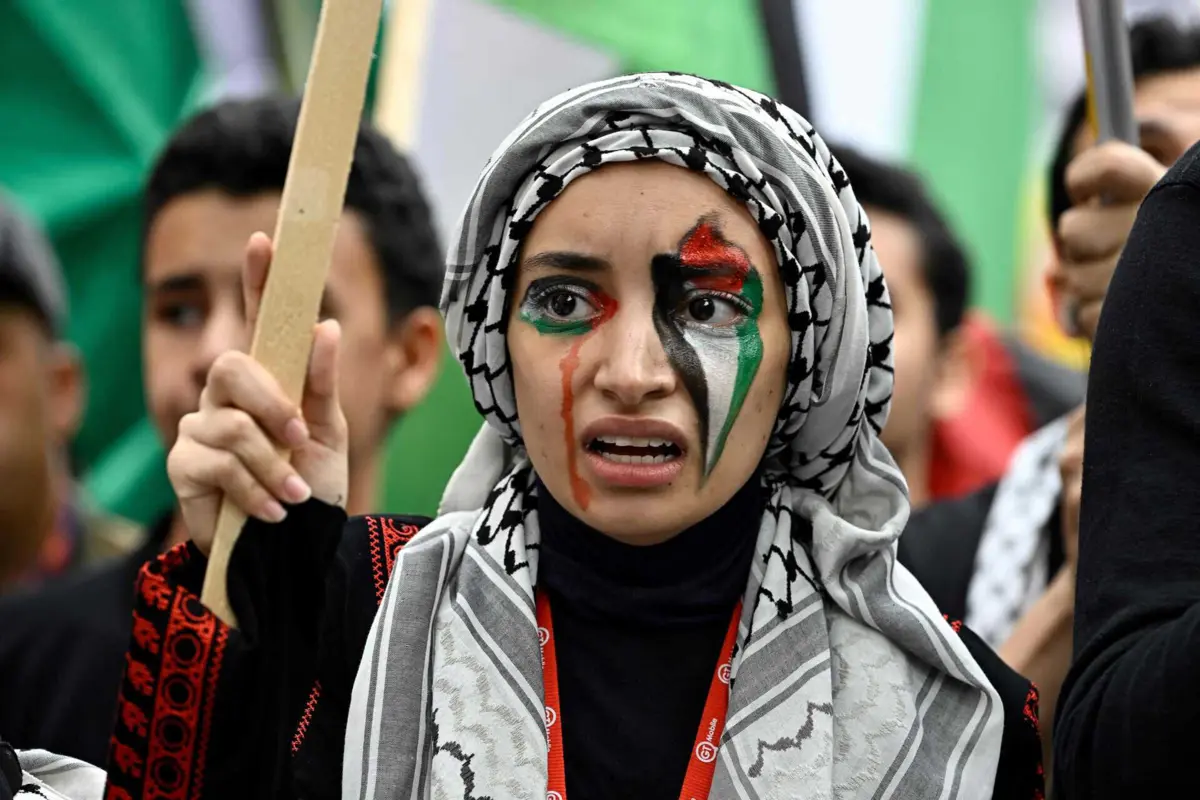 Imagem de contexto do artigo Gritos, lágrimas e orações pelo mundo em apoio à Palestina