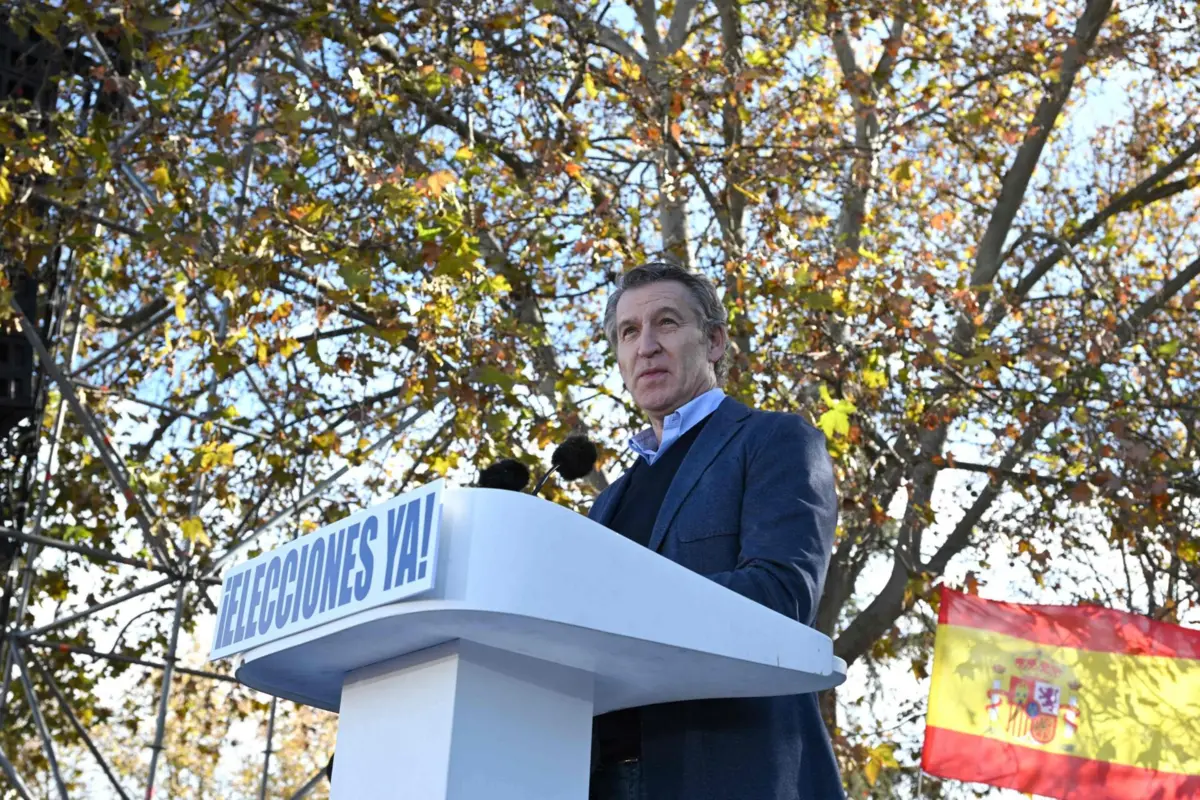 Imagem de contexto do artigo Líder do PP espanhol afirma que o "sanchismo está na cadeia e deve sair do Governo"