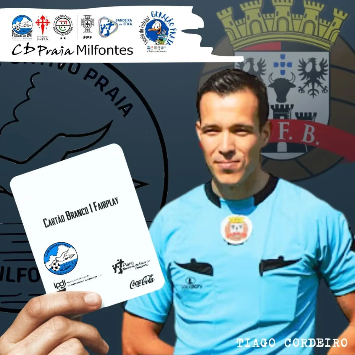 Imagem de contexto do artigo Clube de Milfontes mostra cartão branco a árbitro da Associação de Beja