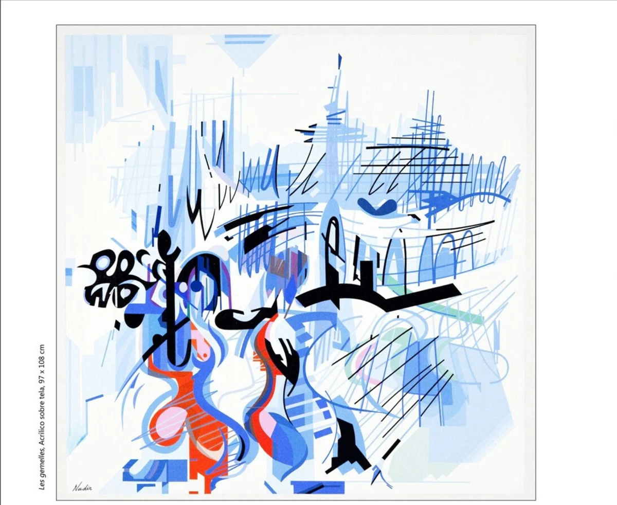 Os tons de azul em contraste com cores fortes