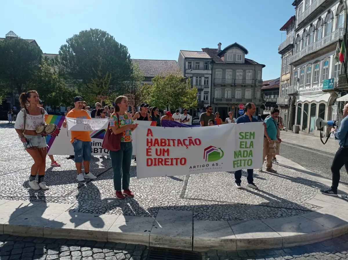 Manifestação em Guimarães