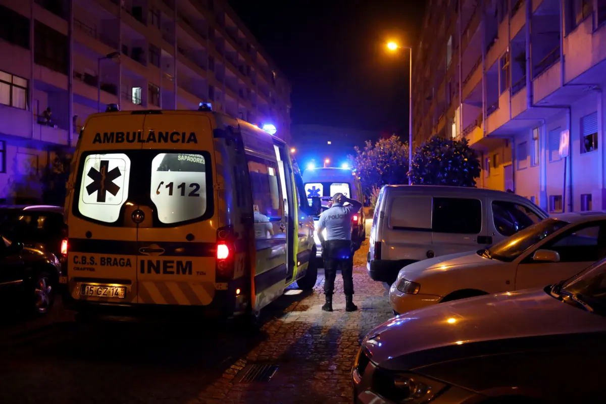 Polícia, vítima e agressor foram transportados ao hospital de Santo André