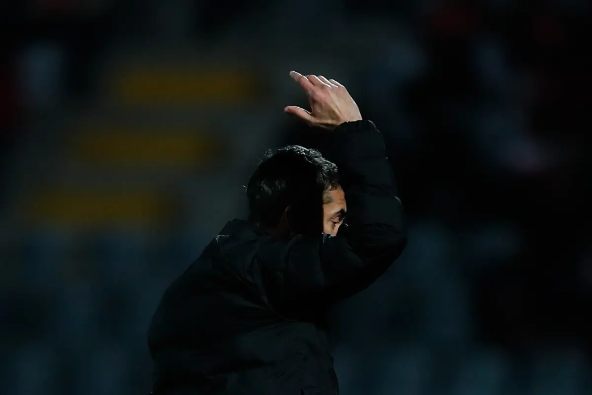 Bruno Lage foi muito contestado pelos adeptos do Benfica