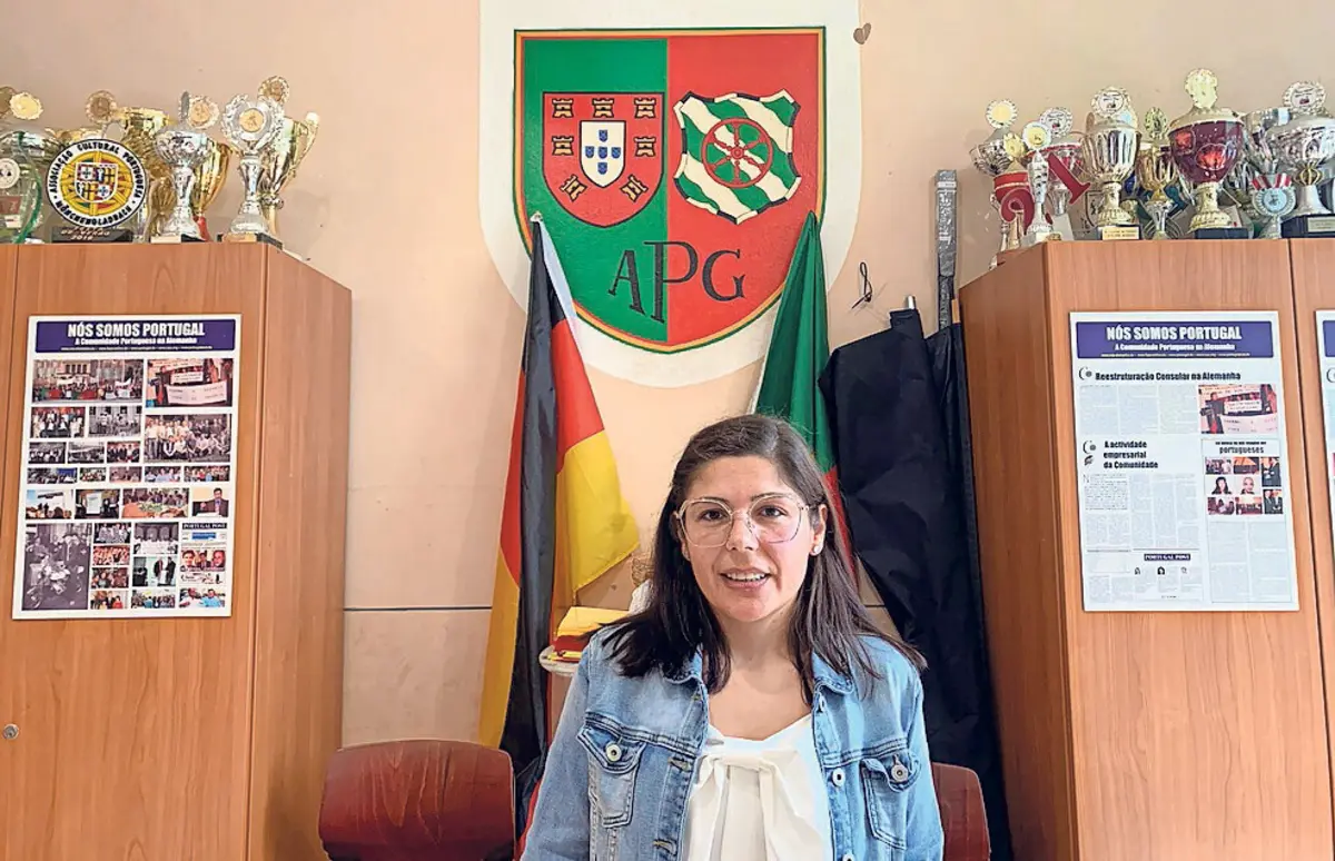 Viviana Conde falou com o JN na sede da Associação Portuguesa de Gutersloh