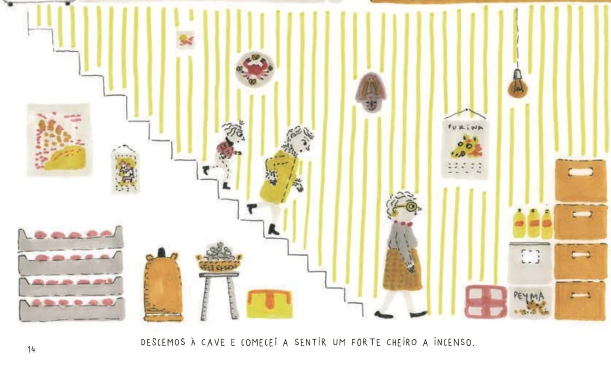 As pranchas de "Corpo de Cristo" foram criadas através de técnicas mistas: caneta de feltro em papel e bordados de linha sobre pano