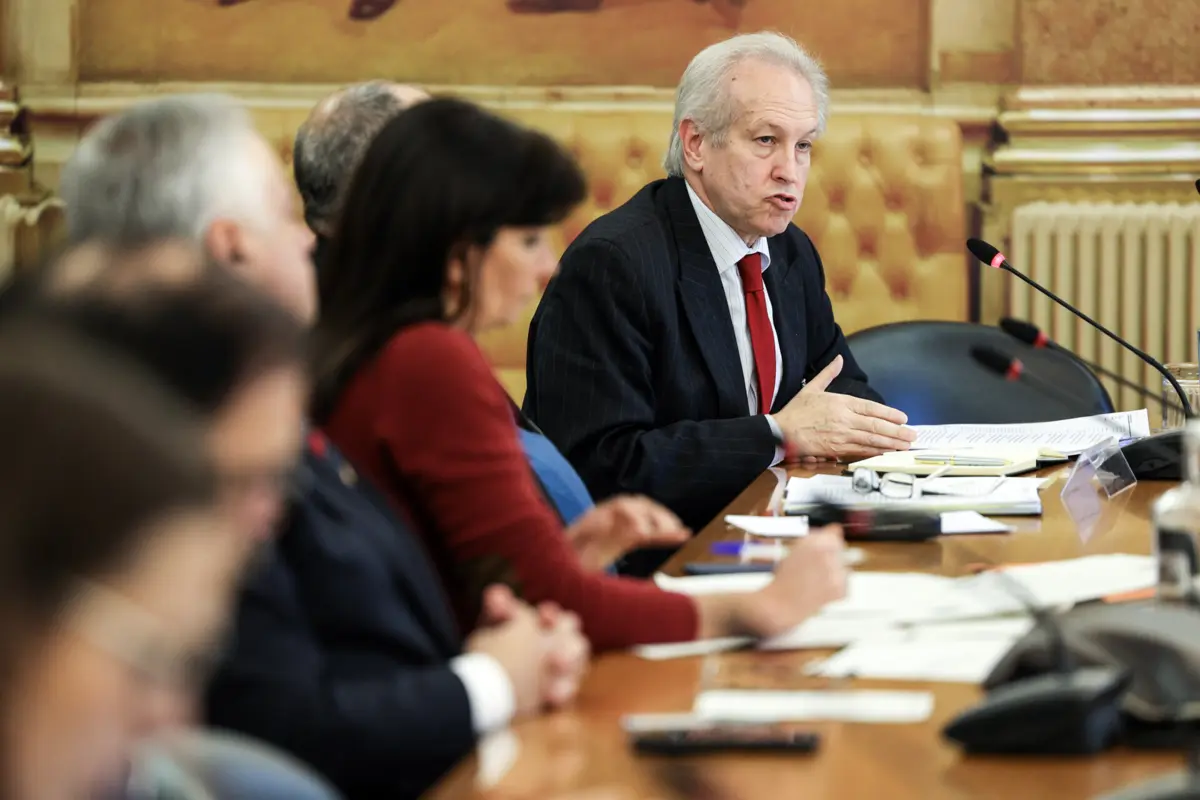 Rui Abrunhosa Gonçalves durante uma audição na Assembleia da República em março de 2023