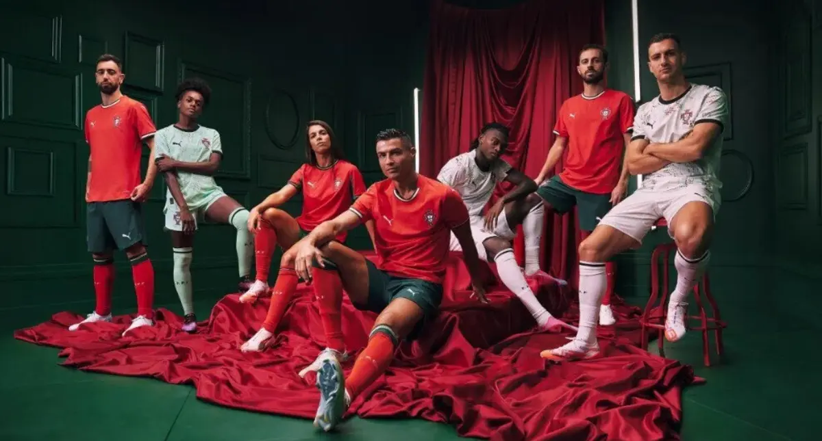 A primeira camisola Puma das seleções portuguesas de futebol foi revelada
