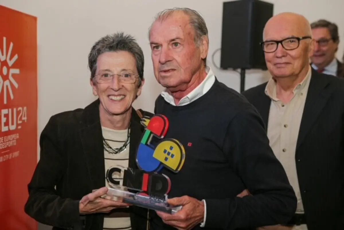 Rosa Mota e Carlos Lopes