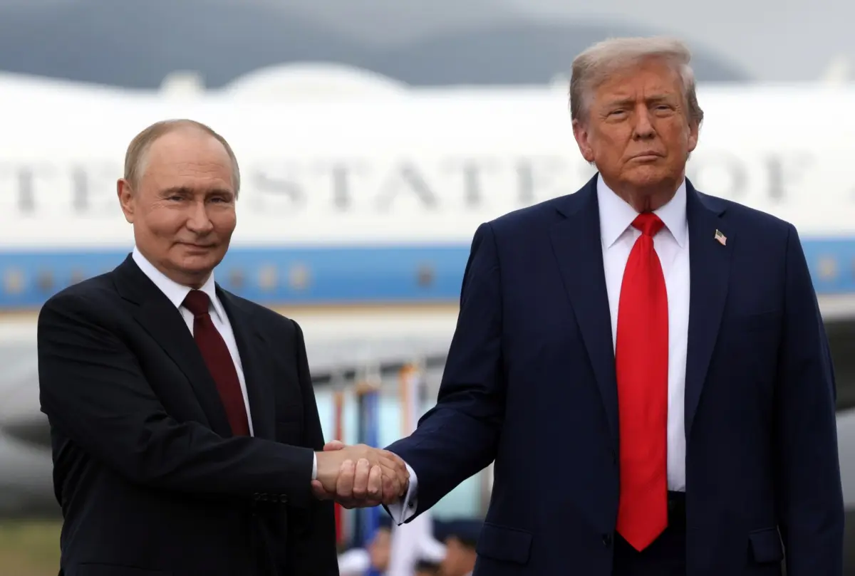 Putin e Trump em Anchorage, Alasca