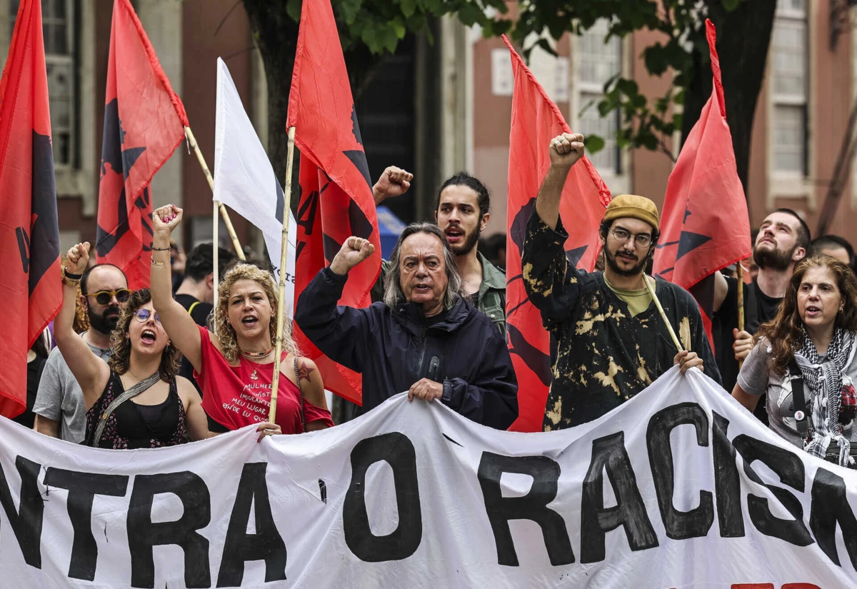 Manifestação contra o racismo que marca os 29 anos do assassinato de Alcindo Monteiro