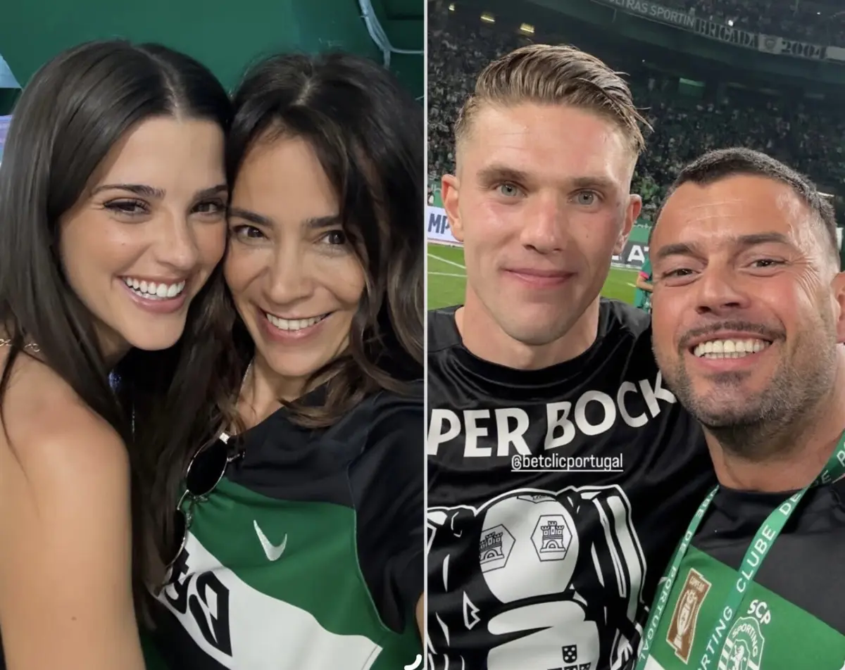 Inês Aguiar posou com Rita Ferro Rodrigues, orgulhosa do namorado, o goleador Gyökeres, com quem o pasteleiro Marco Costa tirou uma selfie