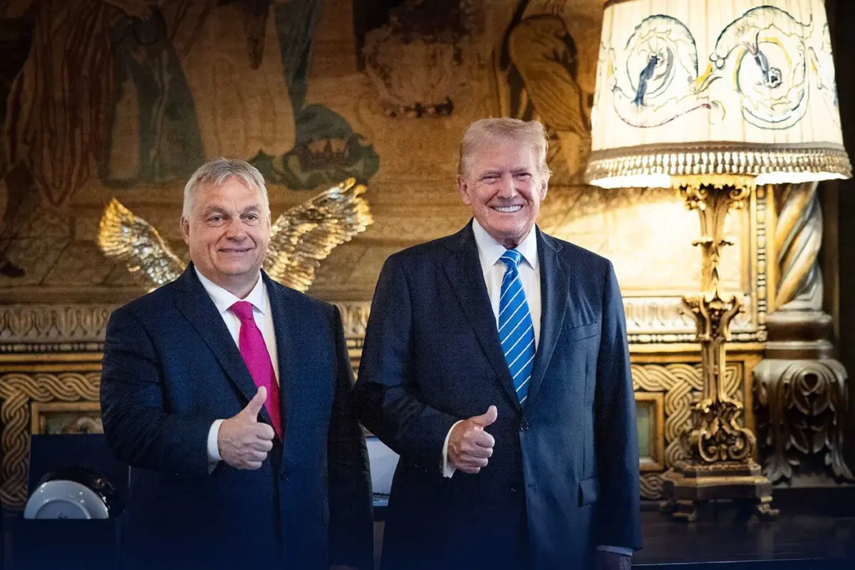 Imagem de contexto do artigo Orbán e Trump encontram-se depois de cimeira da NATO e debatem "formas de fazer paz"
