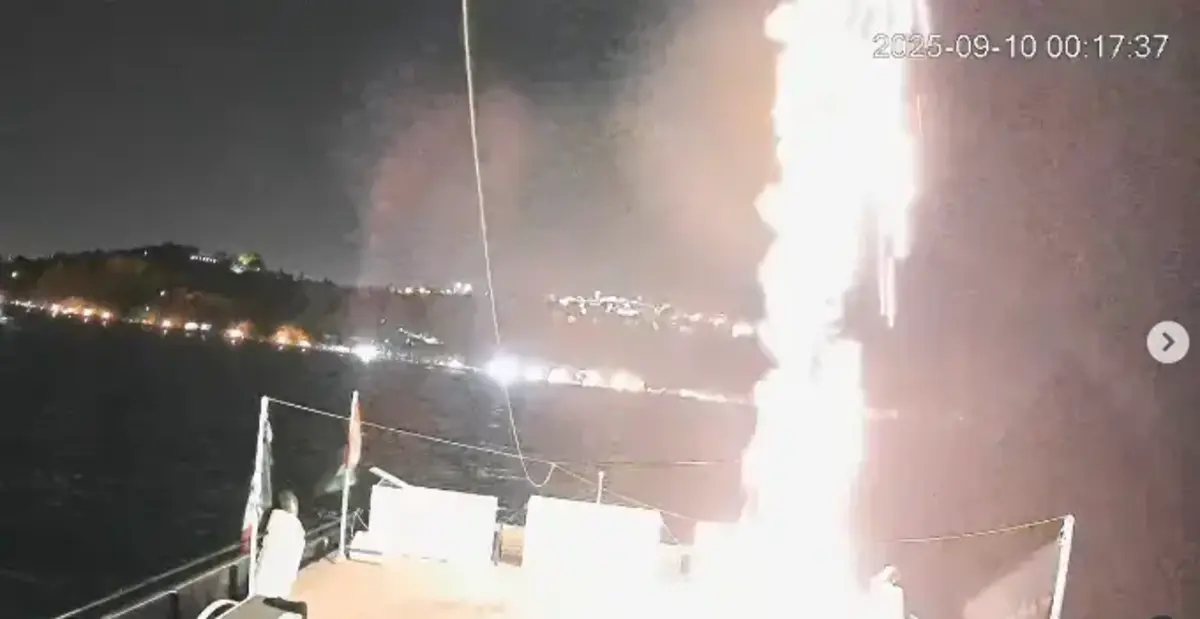 A "Global Sumud Flotilla" afirmou que dois dos seus barcos tinham sido alvo de "ataques de drones"