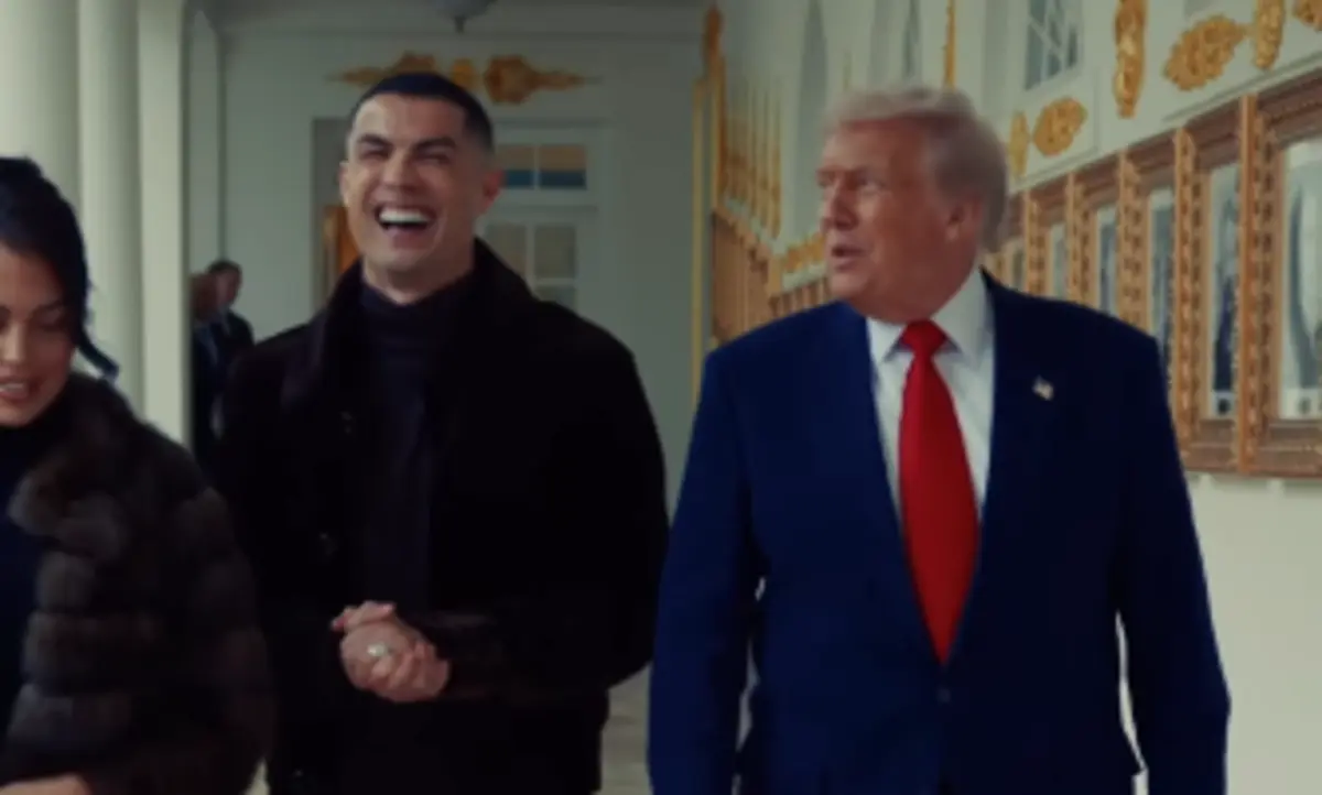 Imagem de contexto do artigo Divulgadas imagens de Ronaldo e Georgina com Trump na Casa Branca