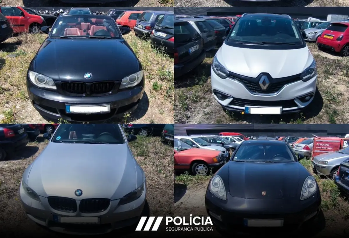 PSP apreendeu vários carros a assaltantes