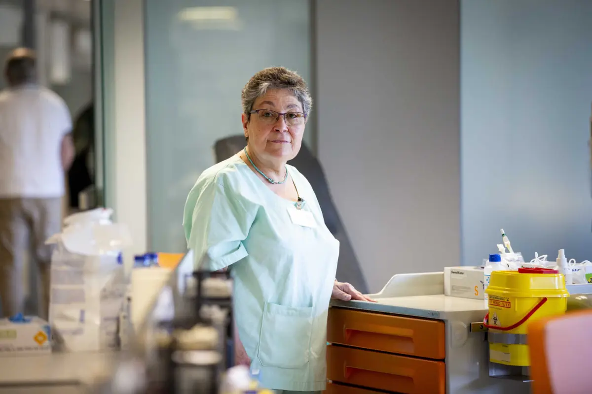 Cecília Soares entrou em 1980 e é enfermeira