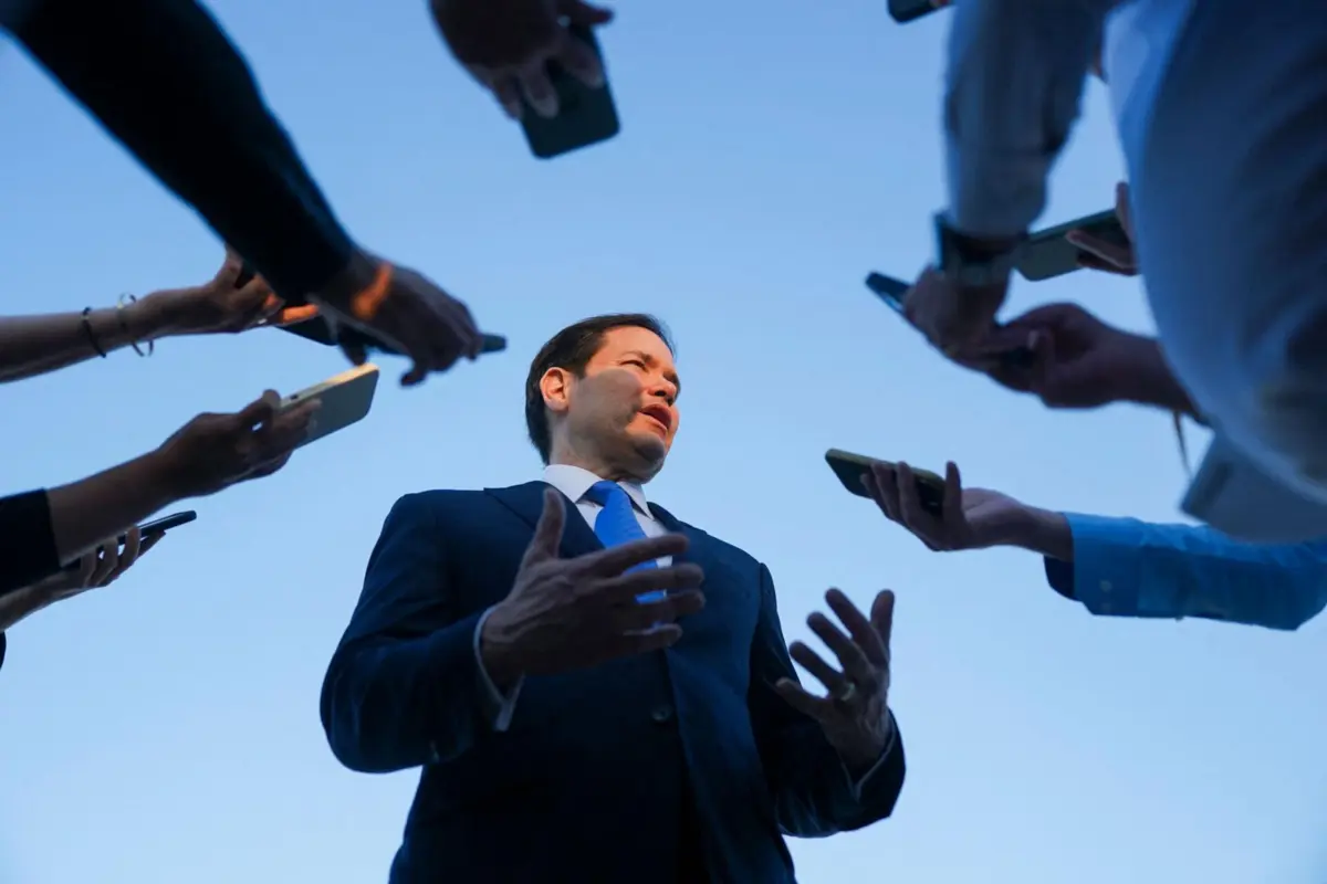 O secretário de Estado norte-americano, Marco Rubio, esteve presente no encontro