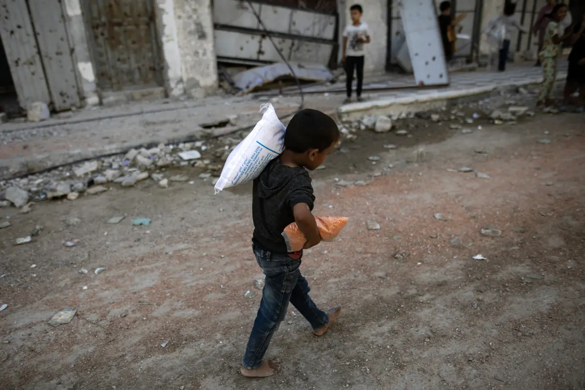 Imagem de contexto do artigo Imagens: chegou ajuda humanitária ao sul de Gaza