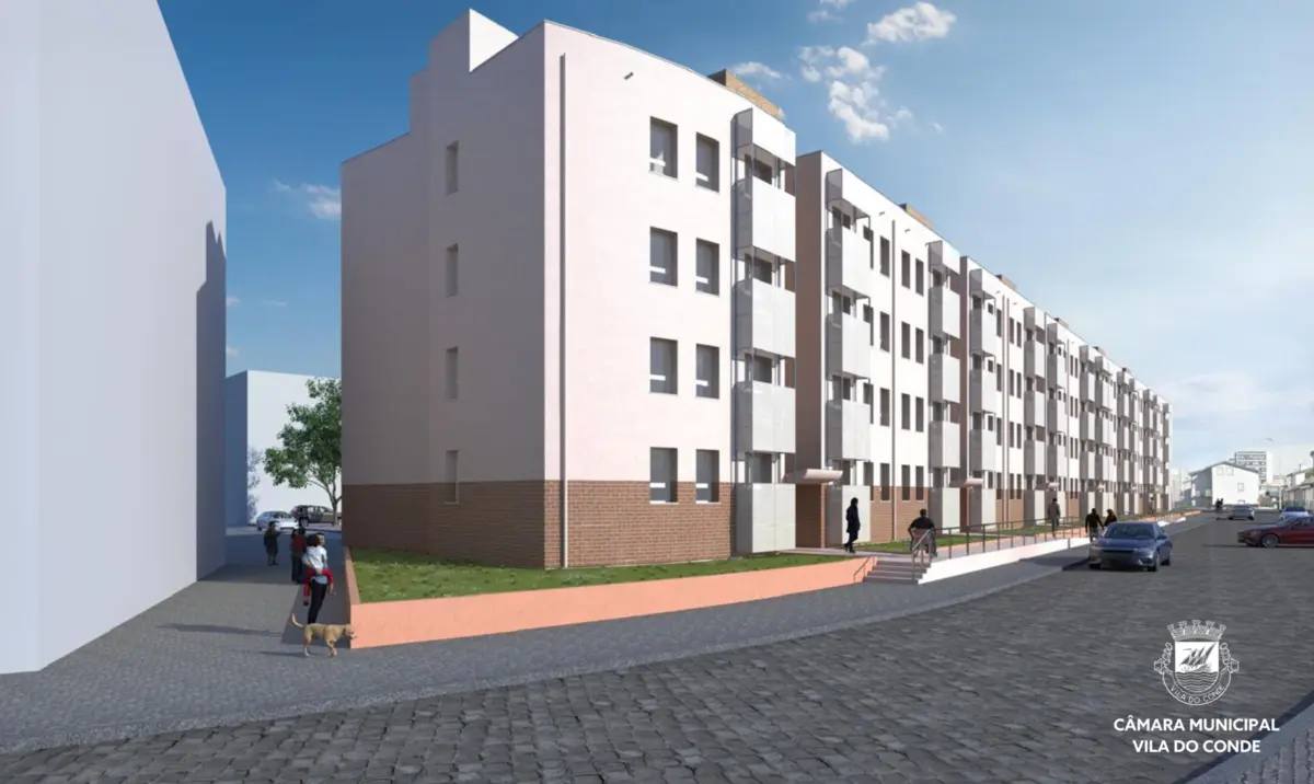 Imagem virtual do Bairro das Dálias, após o fim dos trabalhos