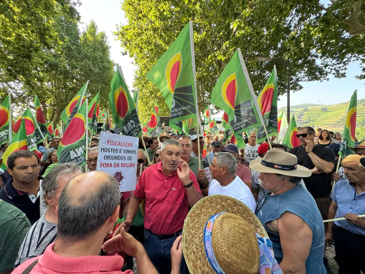 Imagem de contexto do artigo Centenas de viticultores do Douro em protesto contra dificuldades do setor