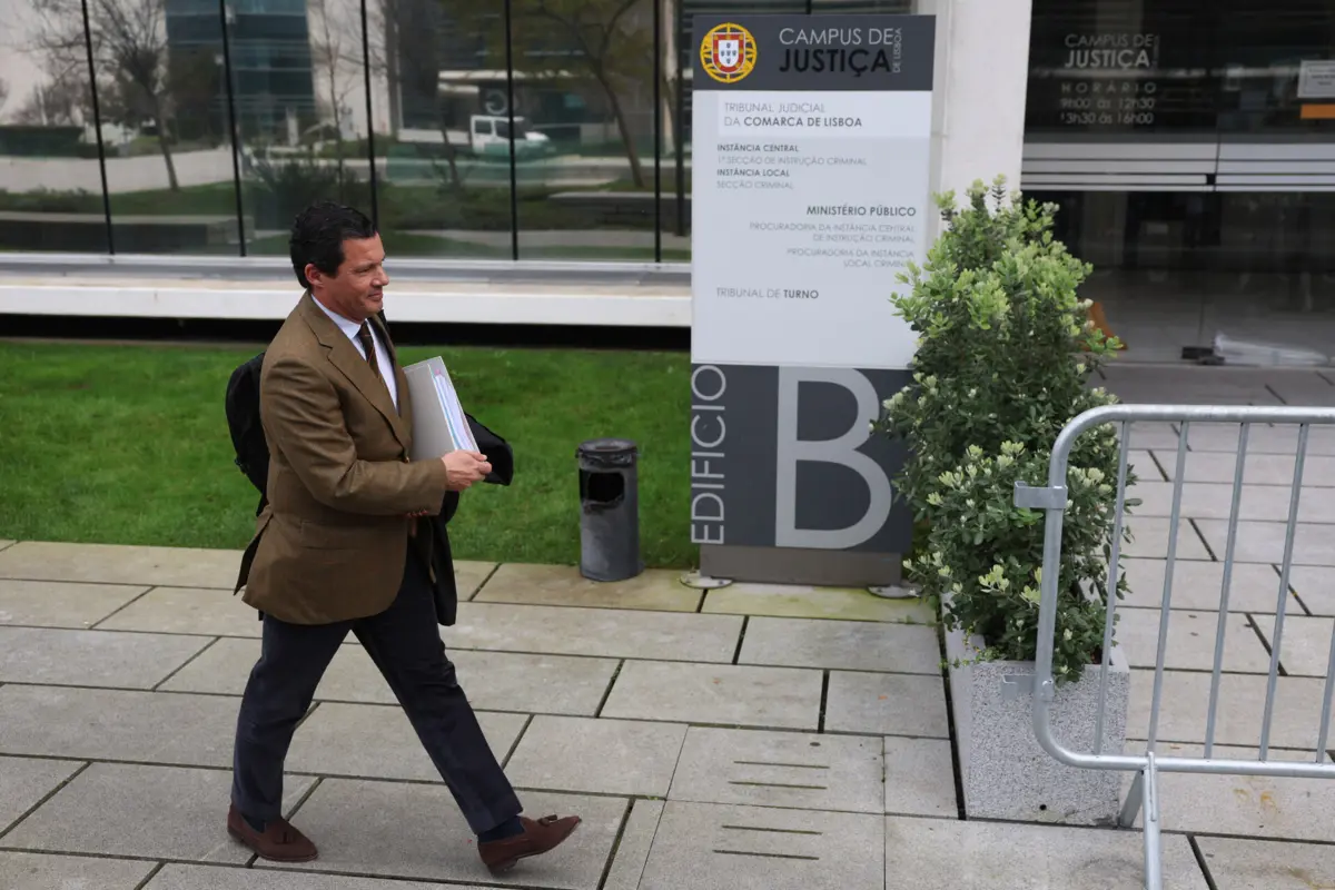 André Navarro, advogado de Custódio Correia, no Tribunal Central de Instrução Criminal, em Lisboa
