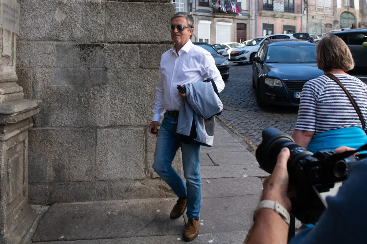 Melchior Moreira, esta quarta-feira, à chegada ao tribunal