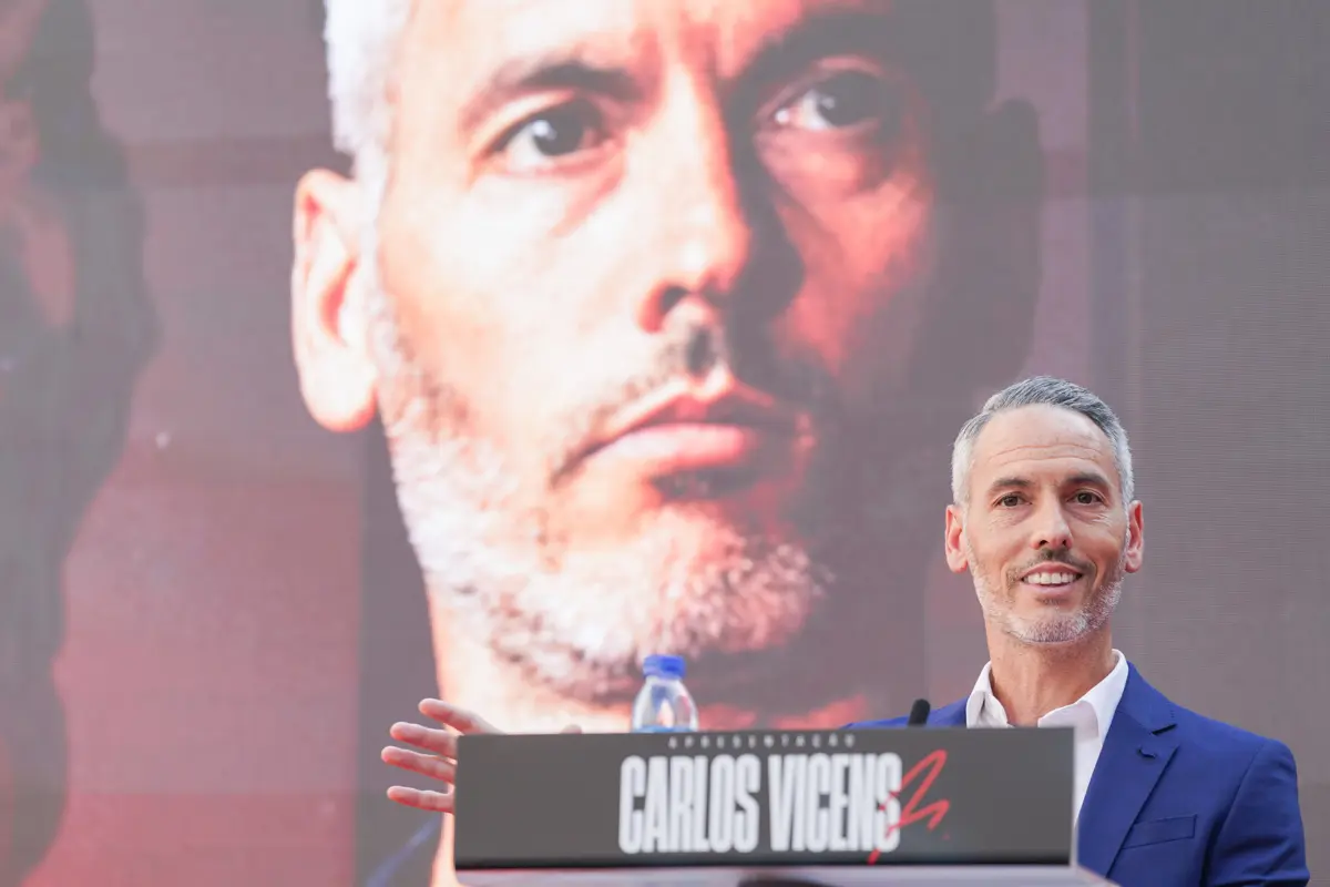 Carlos Vicens, treinador do Sporting de Braga