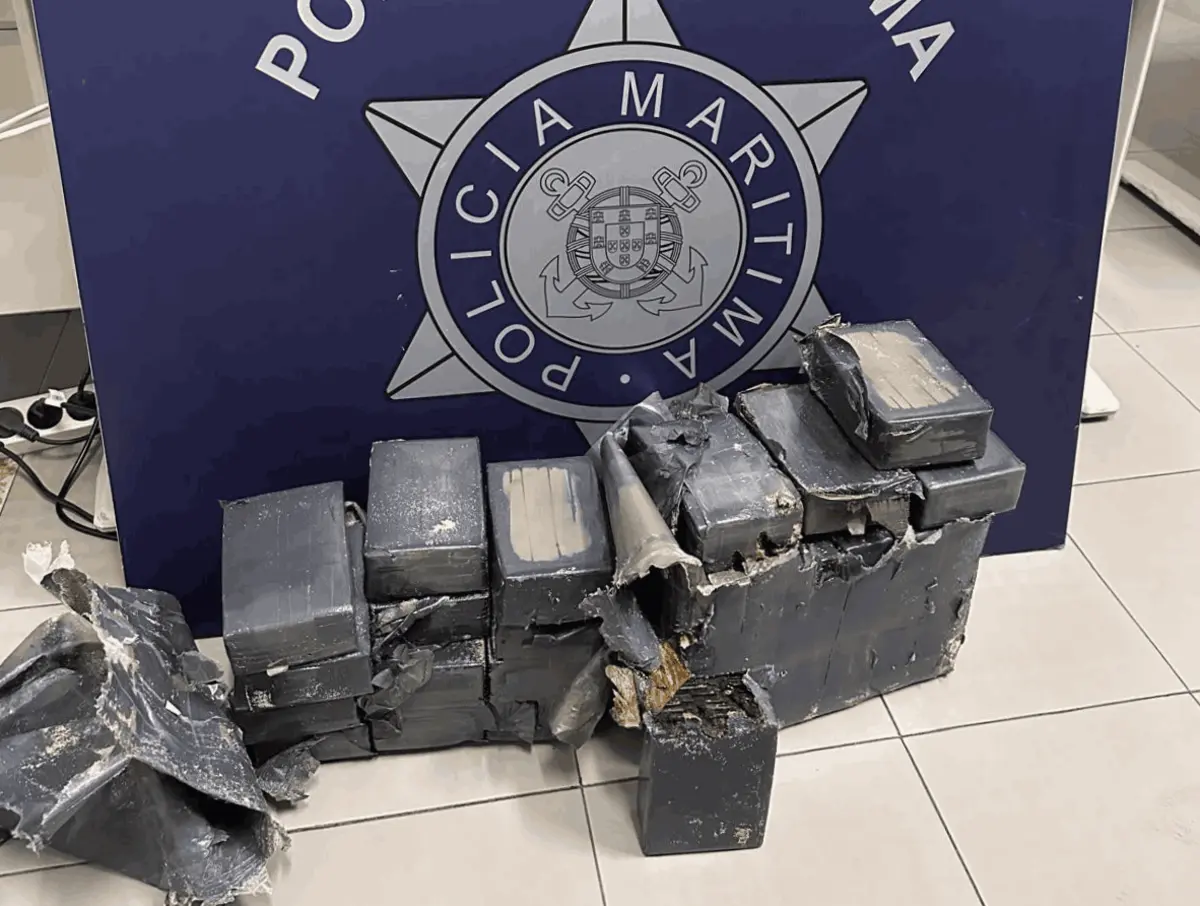 Droga estava escondida em 30 volumes