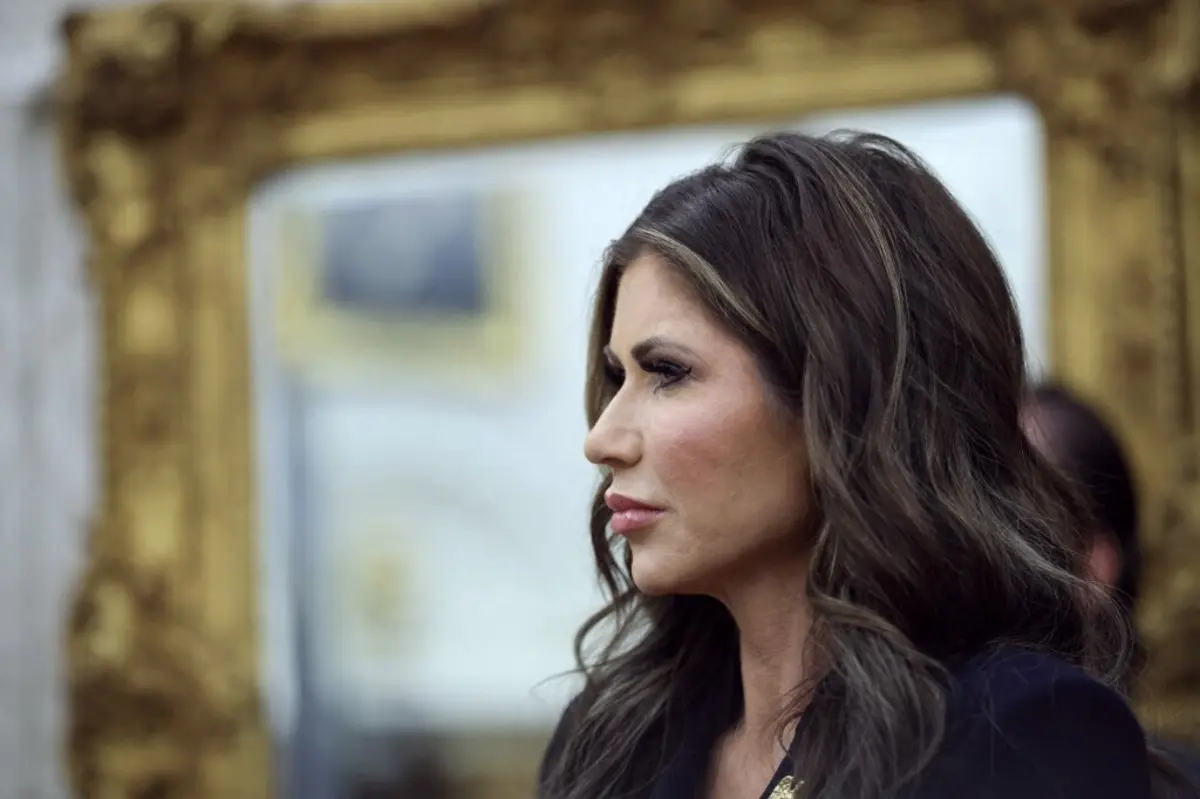 A secretária de Segurança Interna dos EUA, Kristi Noem