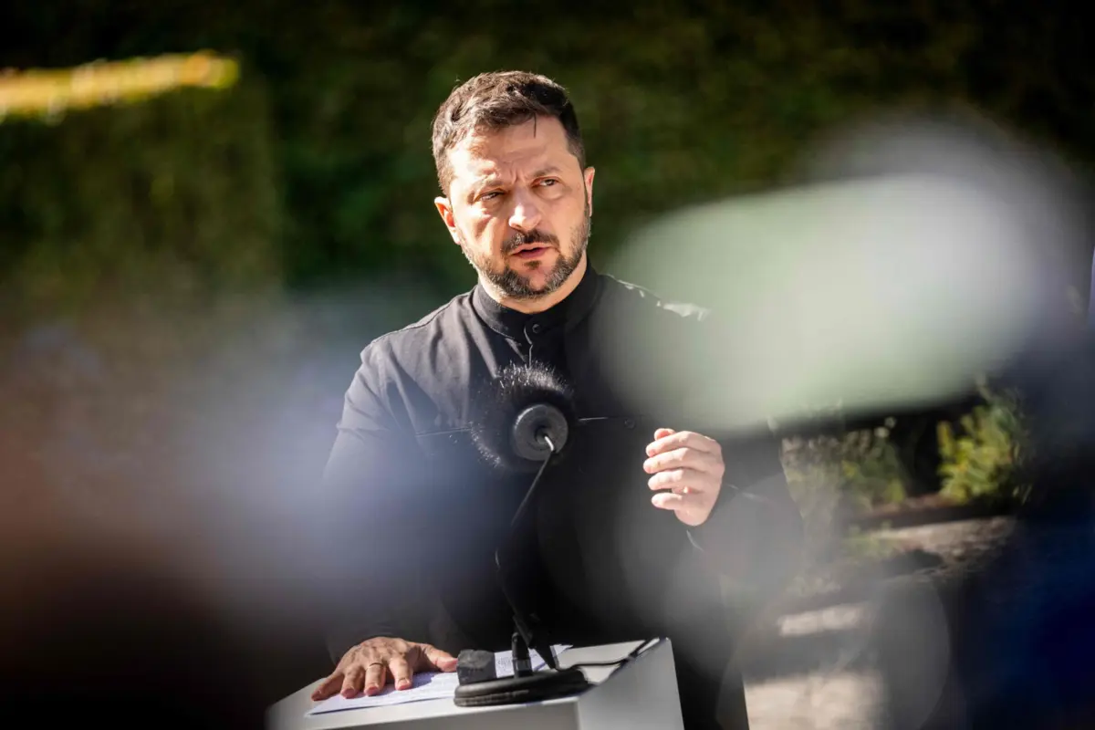 O presidente ucraniano, Volodymyr Zelensky