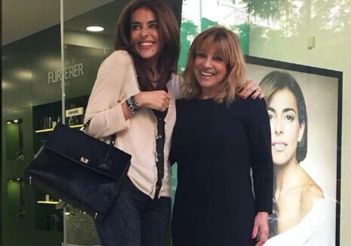 Apresentadora Catarina Furtado e a cabeleireira Marina Cruz