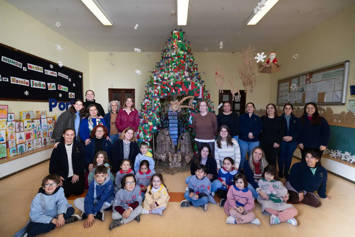 Construção do presépio envolveu toda a comunidade escolar