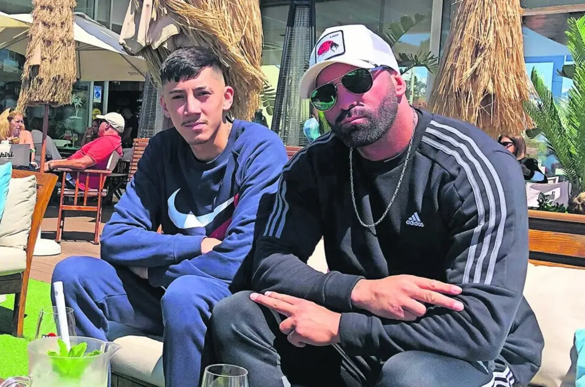 Marco "Orelhas" e o filho, Renato