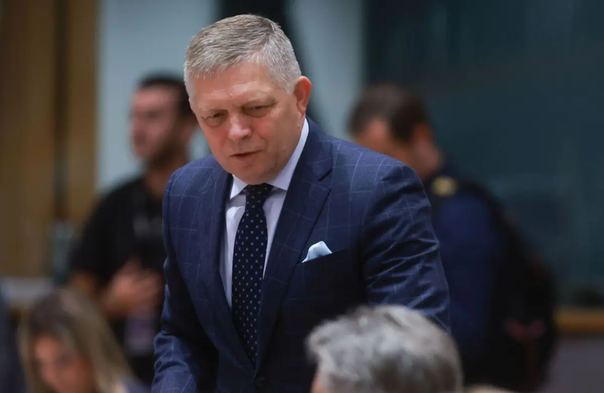 O primeiro-ministro nacionalista da Eslováquia, Robert Fico