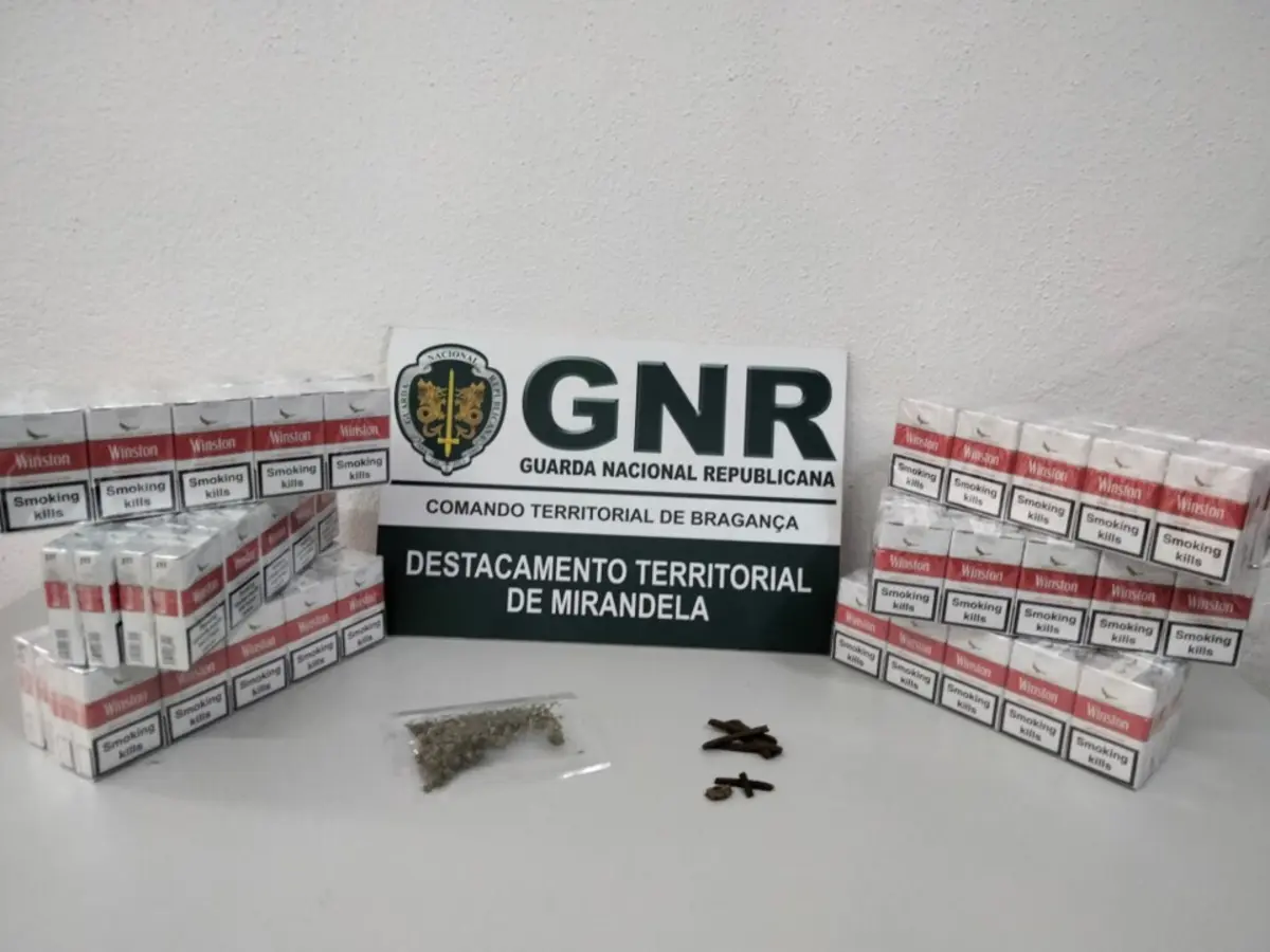 GNR deteve homem suspeito de assalto e apreendeu, também, tabaco e droga