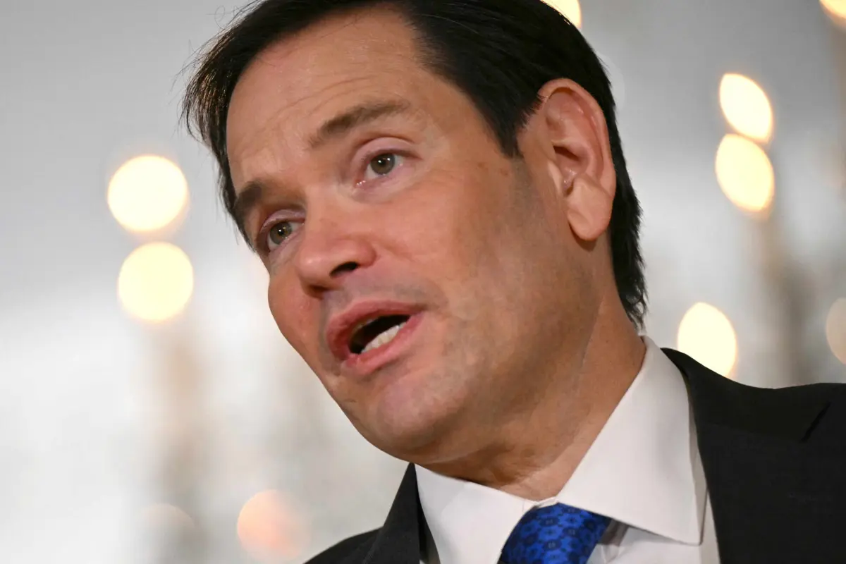 O secretário de Estado norte-americano, Marco Rubio