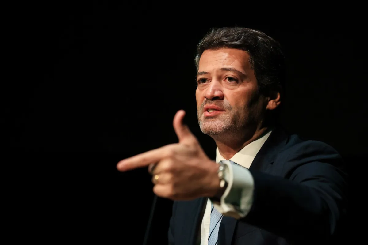 O candidato à Presidência da República André Ventura