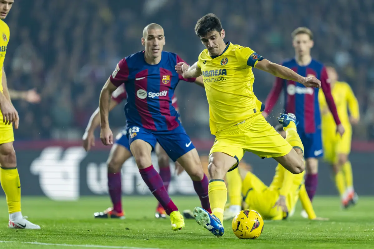 Gerard Moreno assinou o primeiro golo do Villarreal ao Barcelona